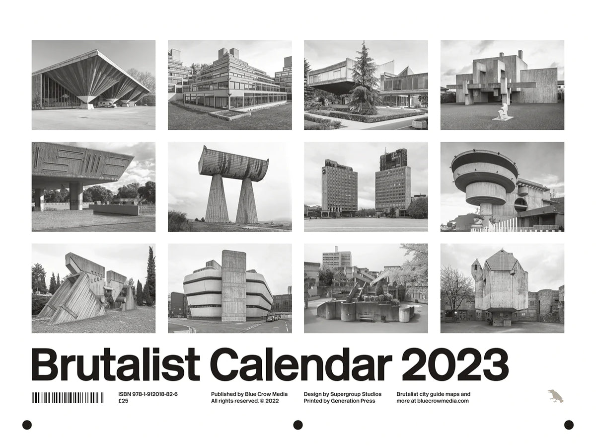 Brutalist Calendar 2023 The Library Project