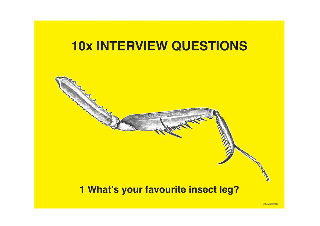 John Waid, What’s your favourite insect leg?