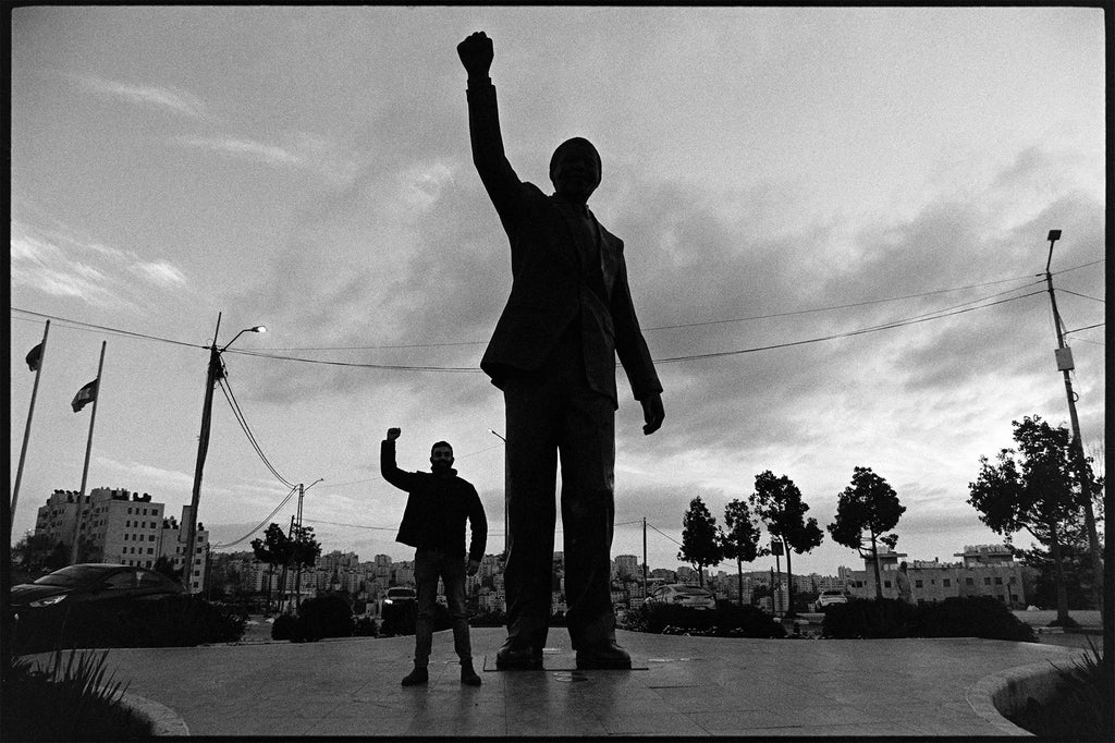 Louis Scully, Mohamad at Mandela Square, Ramallah, Palestine