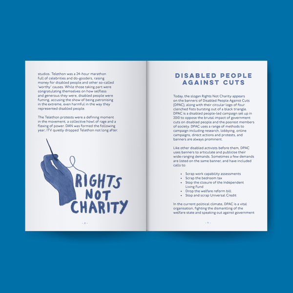 Rights Not Charity - Protest Textiles and Disability Activism